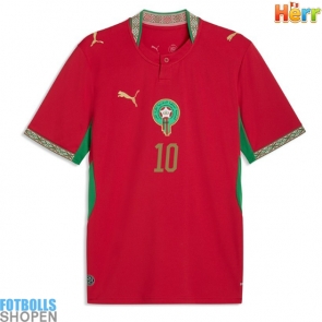 Billiga Marocko Brahim Diaz #10 Hemmatröja VM 2026 Kortärmad